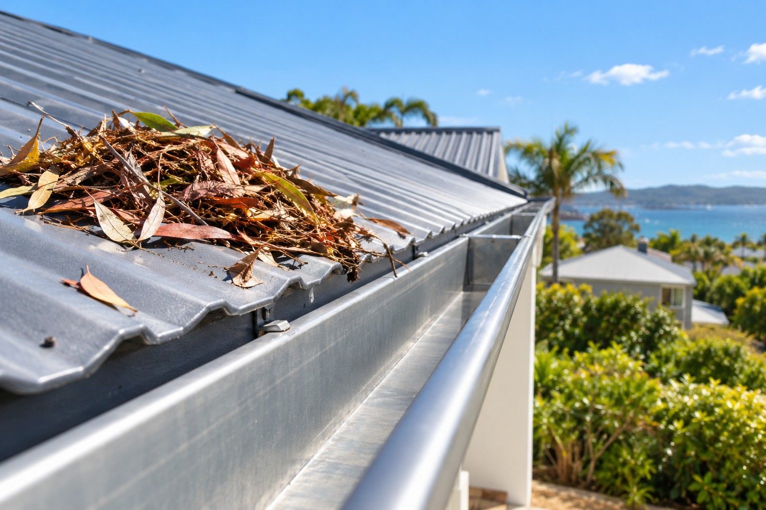 Close-up: roof & gutter cleans