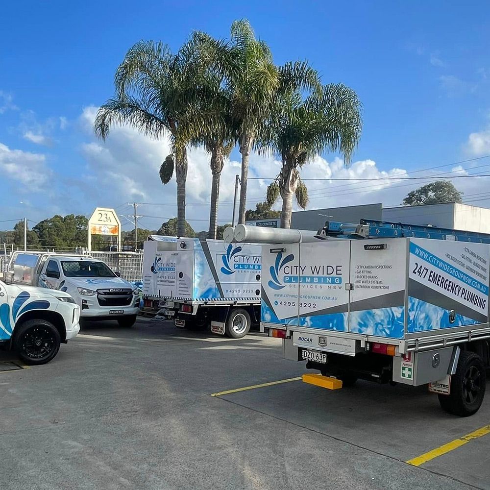 CityWide vans at the depot
