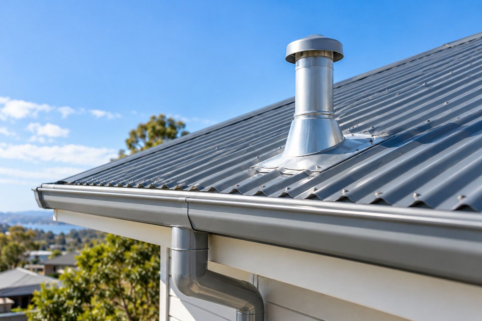 Close-up: roof plumbing