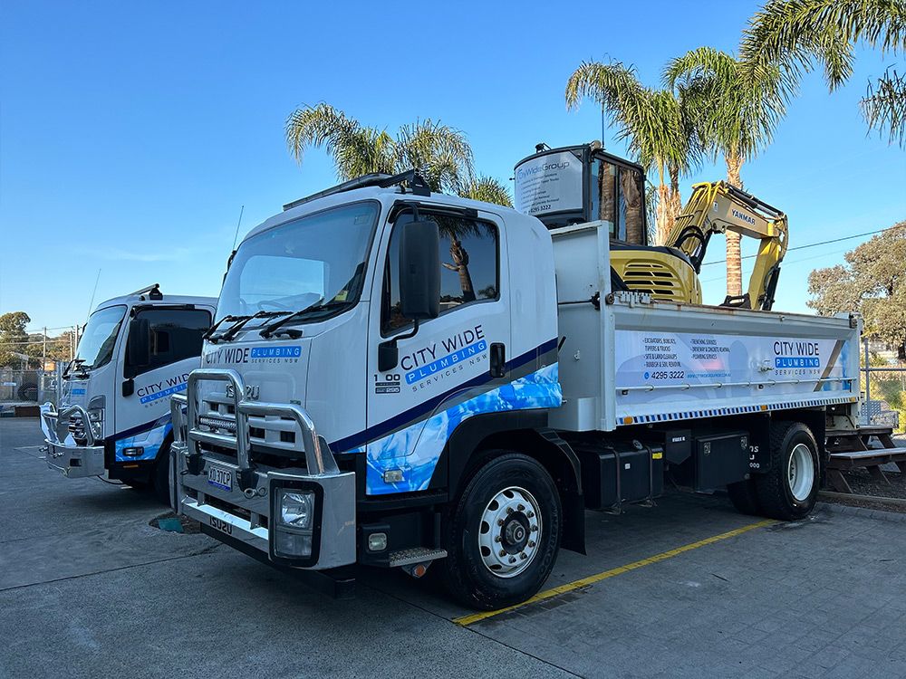 CityWide Plumbing — our fleet + excavation & tipper hire
